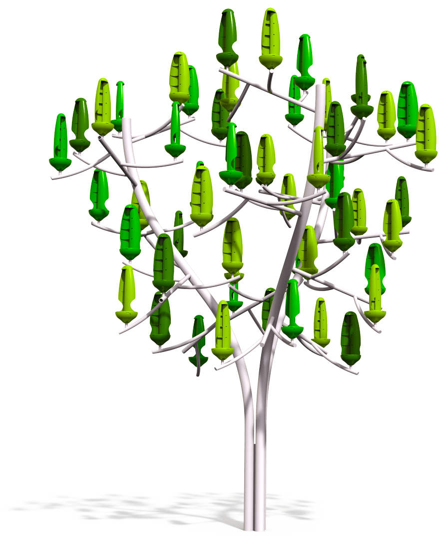 Image d'un arbre à vent avec ses pales